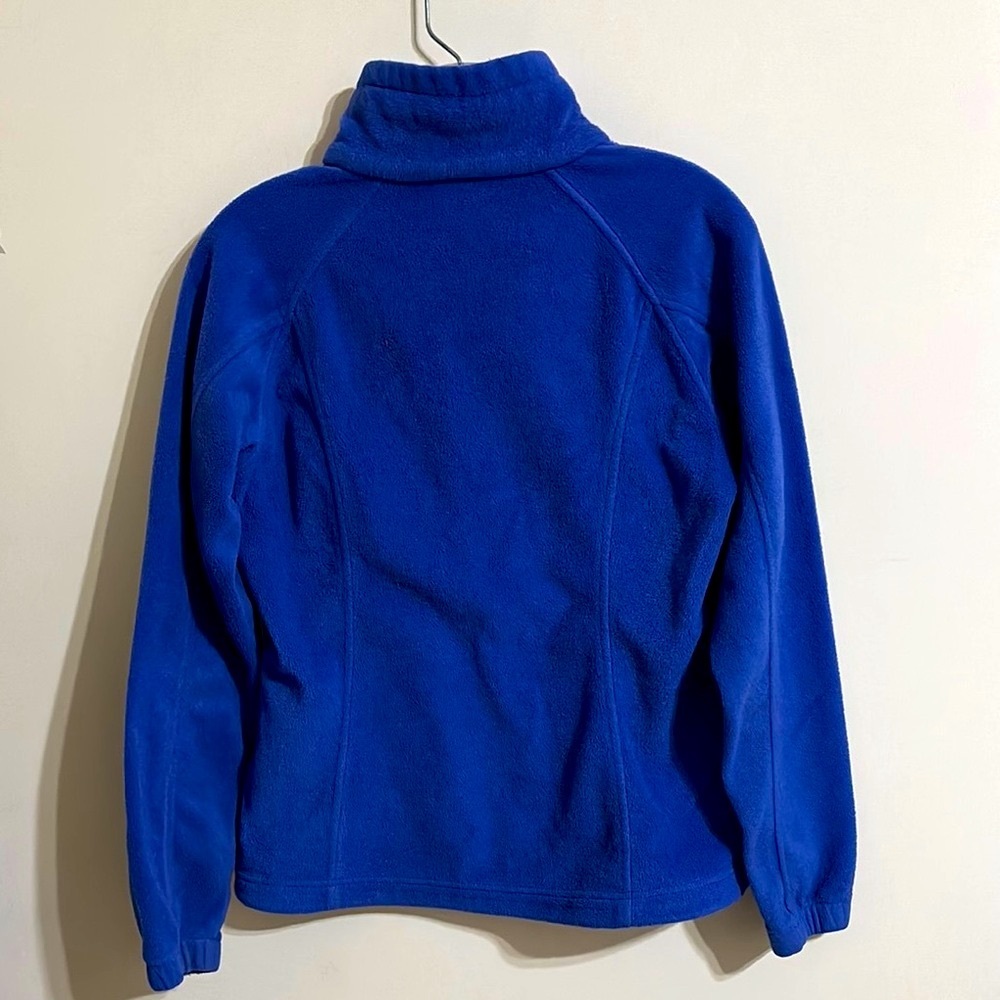 COLUMBIA‎ Sportswear Blue Basic Fitted Fleece Jacket Coat Womens Sz Small - Picture 5 of 6